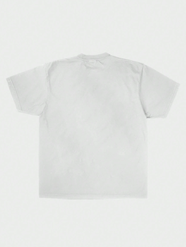 Men's Hip-Hop Fashion Printed White T-Shirt