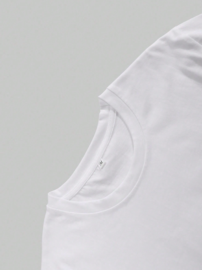 Men's Hip-Hop Fashion Printed White T-Shirt