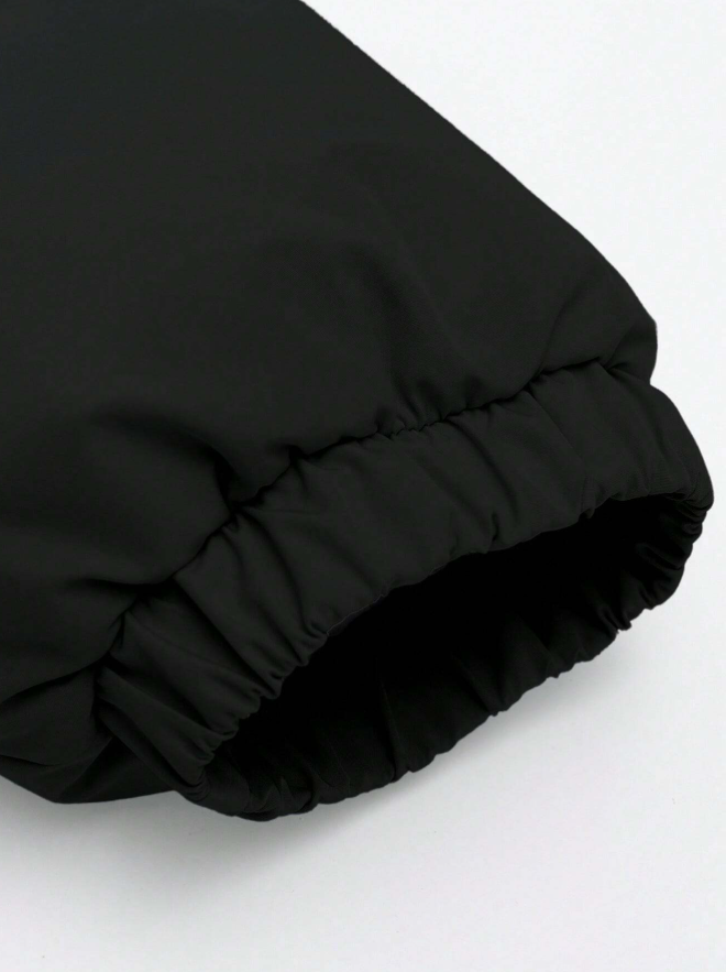 Men's Solid Color Stand Collar Winter Jacket