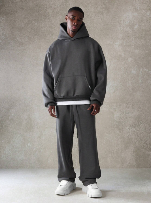 Premium Heavyweight Fleece Hoodie Sweatpants Set Oversized