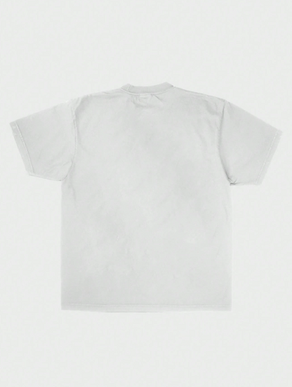 Men's Hip-Hop Fashion Printed White T-Shirt