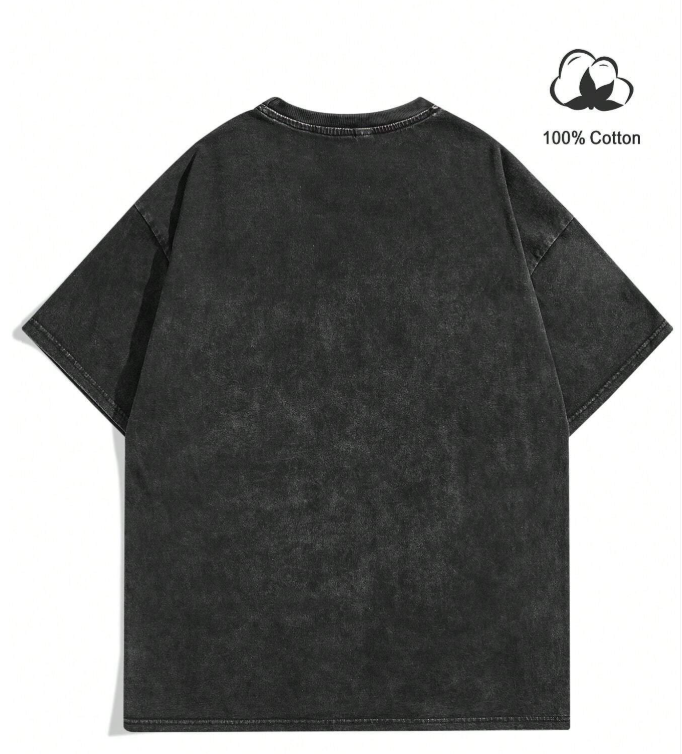Men Summer Casual Short Sleeve T-Shirt With Star And Character Graphic Print