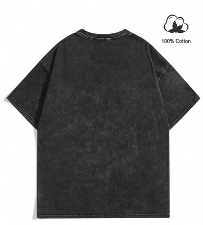 Men Summer Casual Short Sleeve T-Shirt With Star And Character Graphic Print