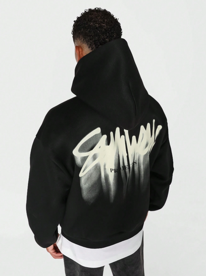 Streetwear Graffiti Print Premium Pullover Hoodie Oversized