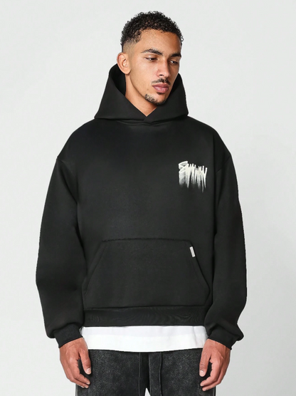 Streetwear Graffiti Print Premium Pullover Hoodie Oversized