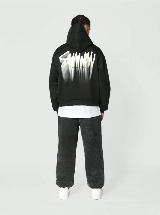 Streetwear Graffiti Print Premium Pullover Hoodie Oversized