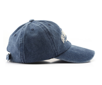 Washed Blue Letter 'los Angeles' Vintage Baseball Cap