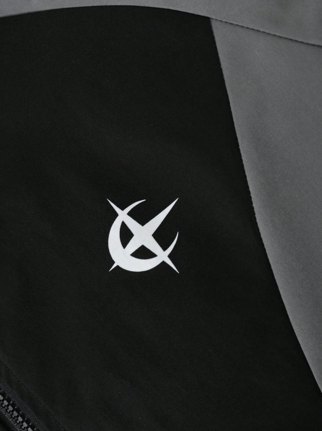 Men's Autumn Letter Graphic Print Long Sleeve Zip Up