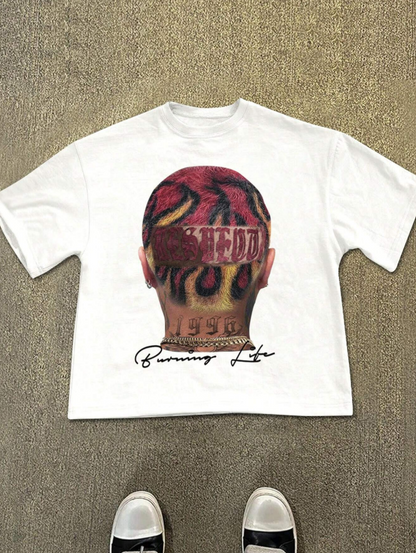 Men's Summer Short Sleeve Casual Streetwear Creative Character