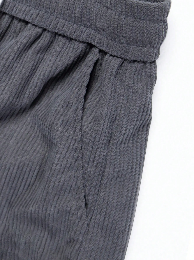 Men's Spring Autumn Casual Straight Leg Pants, Loose Fit And Versatile