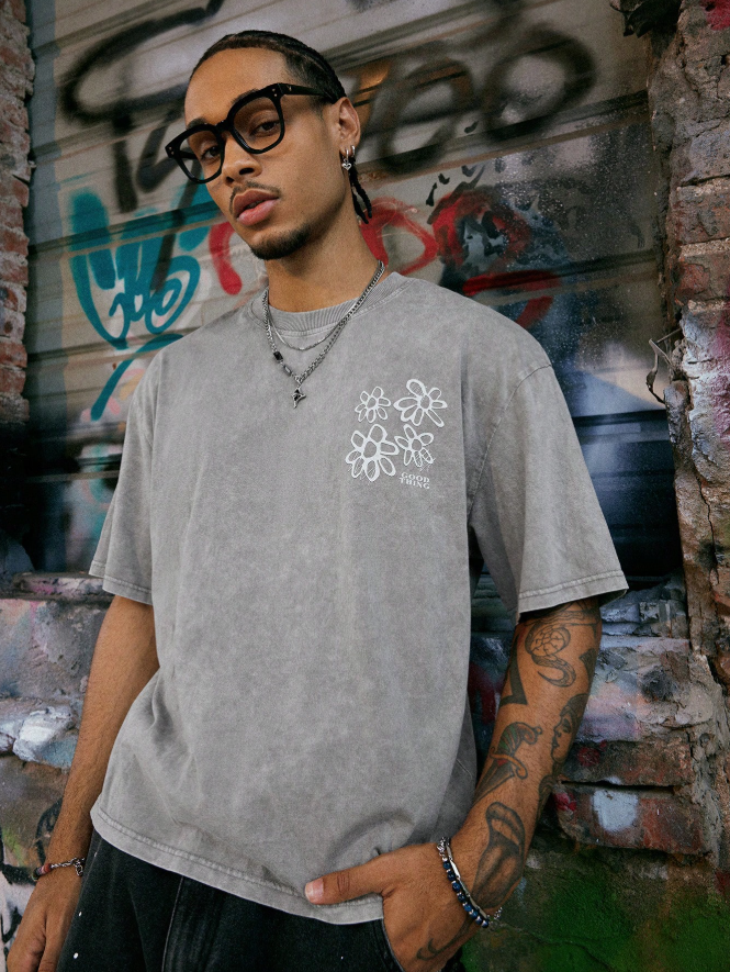 Streetrush Men's Casual Star Print