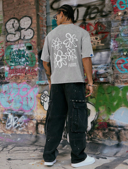 Streetrush Men's Casual Star Print